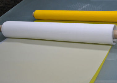الصين 50 بوصة 80 طن البوليستر شاشة الطباعة شبكة للسيراميك الطباعة، أبيض / أصفر اللون المزود