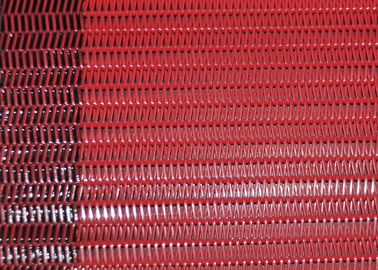 البوليستر الحلزوني الأحمر شبكة حزام سير مجفف الشاشة لورق ماكينة