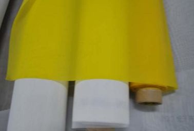 الصين أصفر 100٪ البوليستر الحرير القماش بولت عادي نسج مع 1.15-3.6m العرض المزود