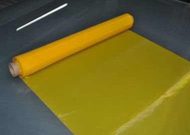 الصين 80T الأصفر البوليستر الشاشة الحريرية الطباعة شبكة للنسيج الطباعة، 30-70m / لفة المزود