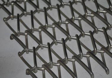 Flat Spiral Steel Wire Mesh Conveyor Belt For Food Transport And Processing